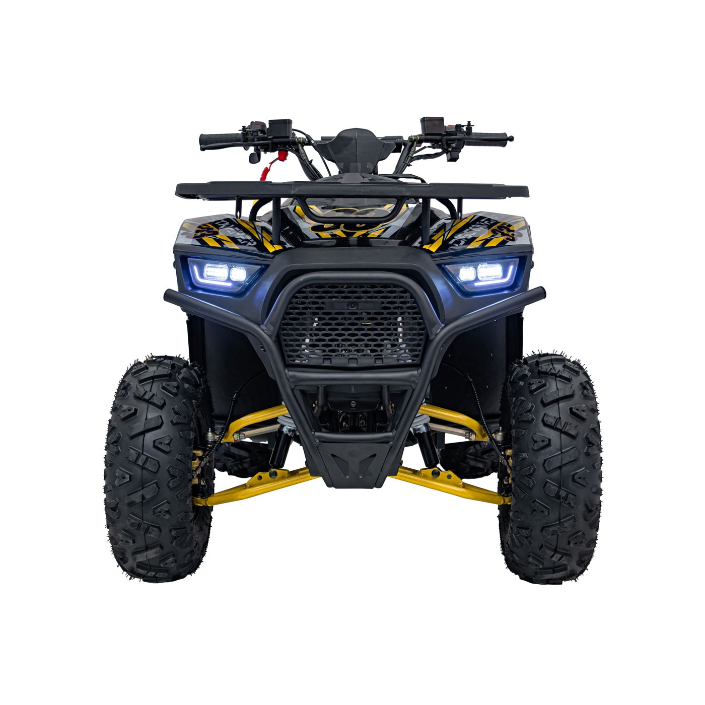 Dětská benzínová čtyřkolka RamiGO DISCOVERER 125CC černo-žlutá - Obrázek 2