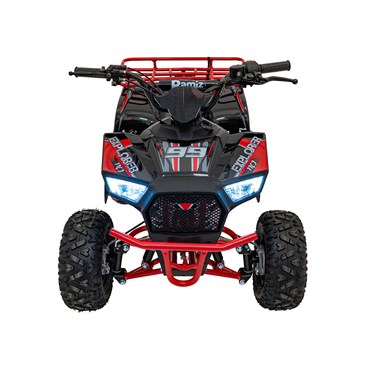 Dětská benzínová čtyřkolka RamiGO EXPLORER 110CC červená - Obrázek 2