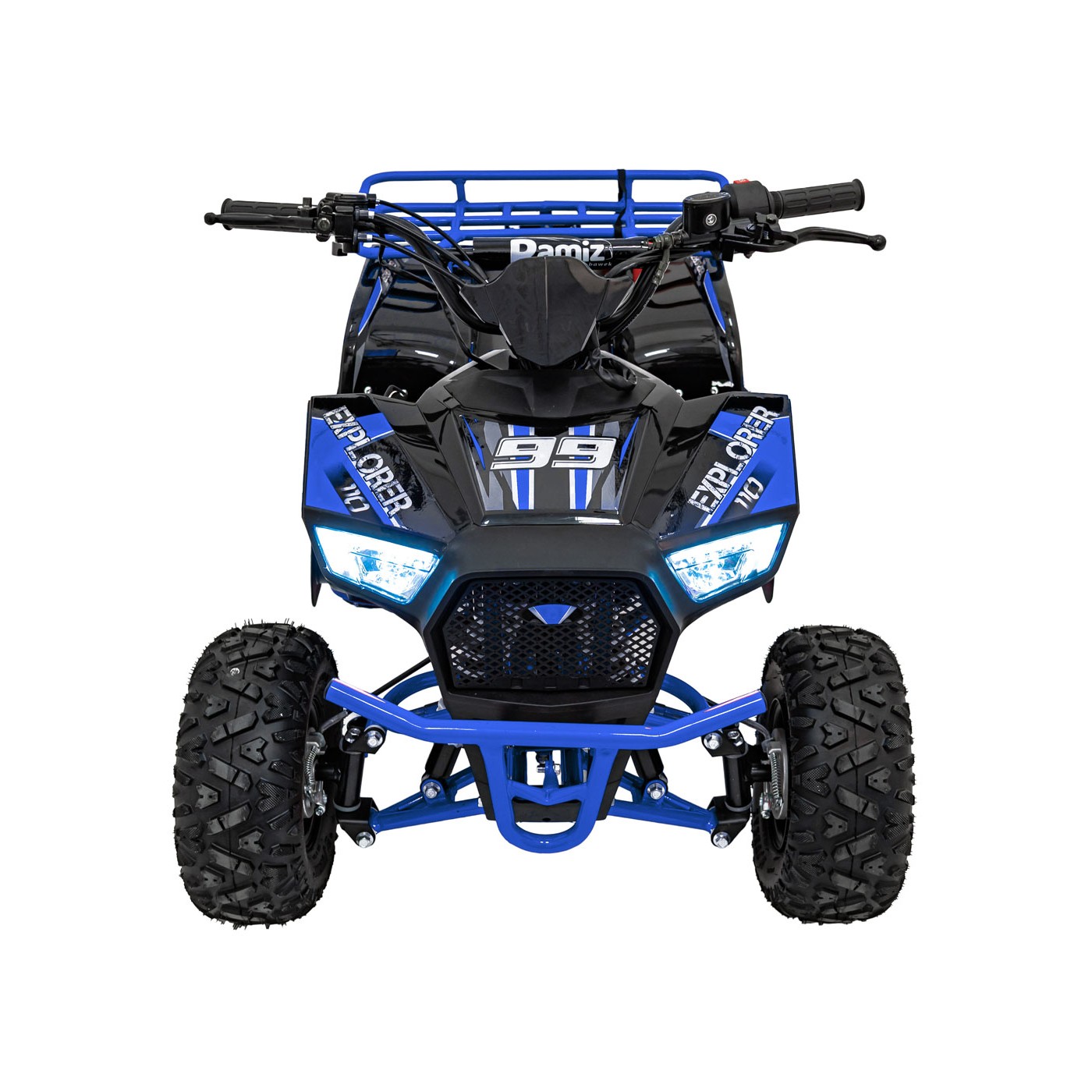 Dětská benzínová čtyřkolka RamiGO EXPLORER 110CC modrá - Obrázek 2