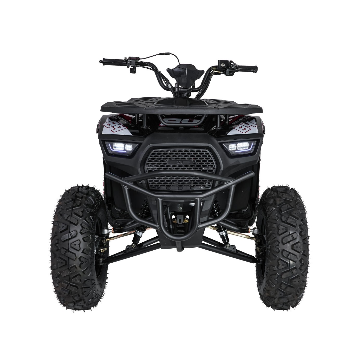 Dětská benzínová čtyřkolka RamiGO MONSTER 200CC černo-červená - Obrázek 2