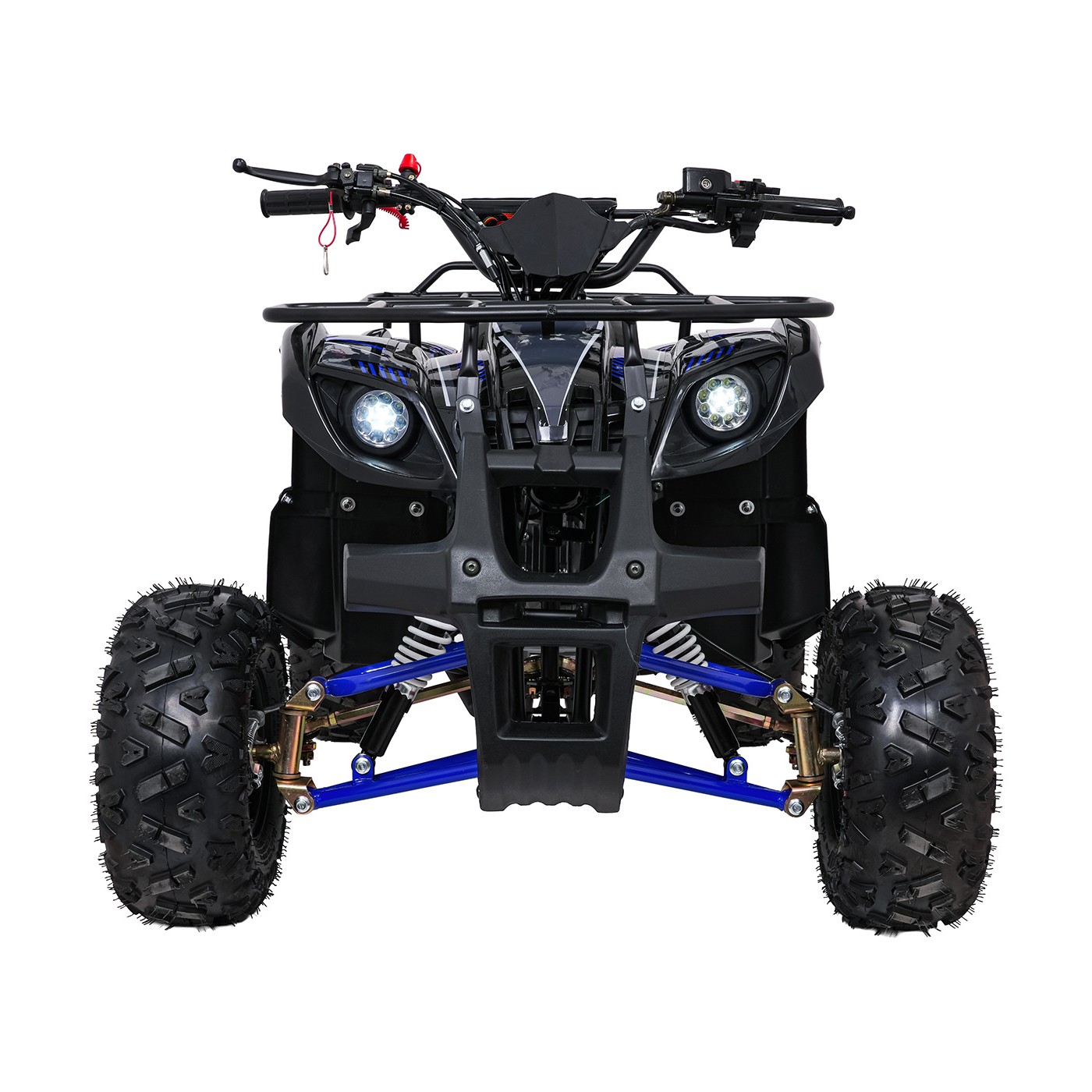 Dětská benzínová čtyřkolka RamiGO WILDPEAK 110CC černo-modrá - Obrázek 2
