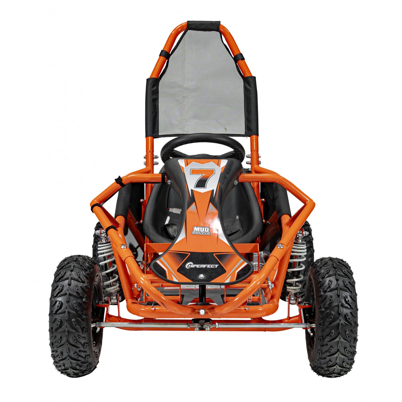 Dětská benzínová motokára MUD MONSTER oranžová - Obrázek 2