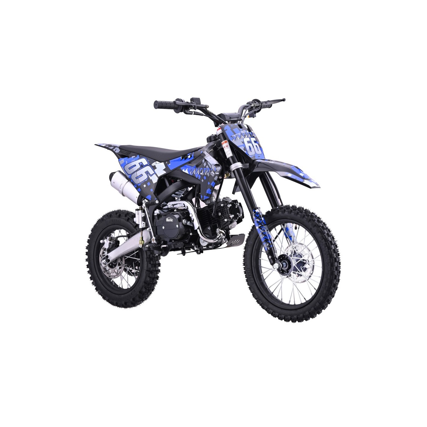 Dětská benzínová motorka RamiGO IMMORTAL 110CC modrá - Obrázek 2