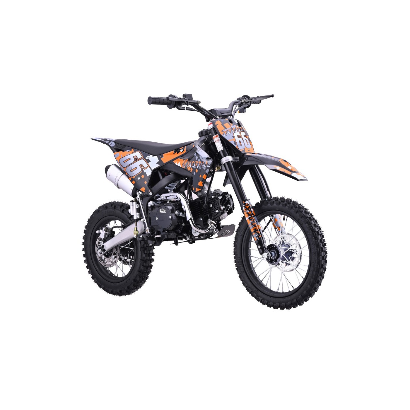 Dětská benzínová motorka RamiGO IMMORTAL 110CC oranžová - Obrázek 2