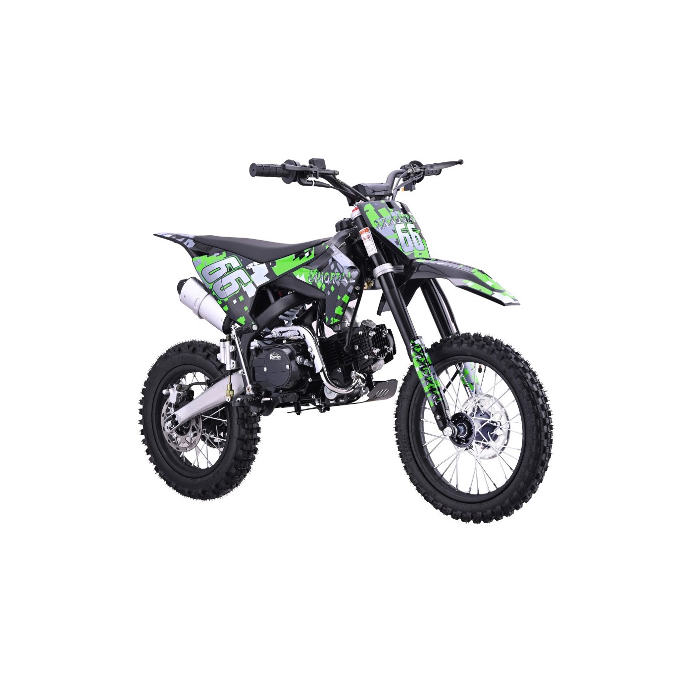 Dětská benzínová motorka RamiGO IMMORTAL 110CC zelená - Obrázek 2