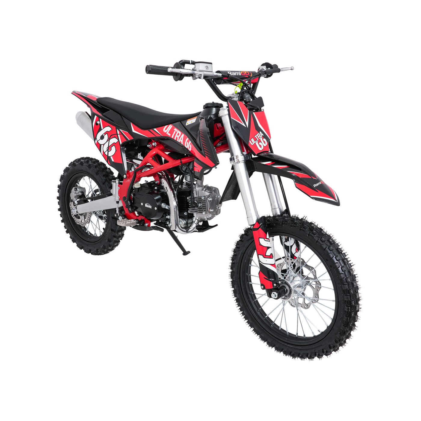 Dětská benzínová motorka RamiGO ULTRA 66 125CC červená - Obrázek 2