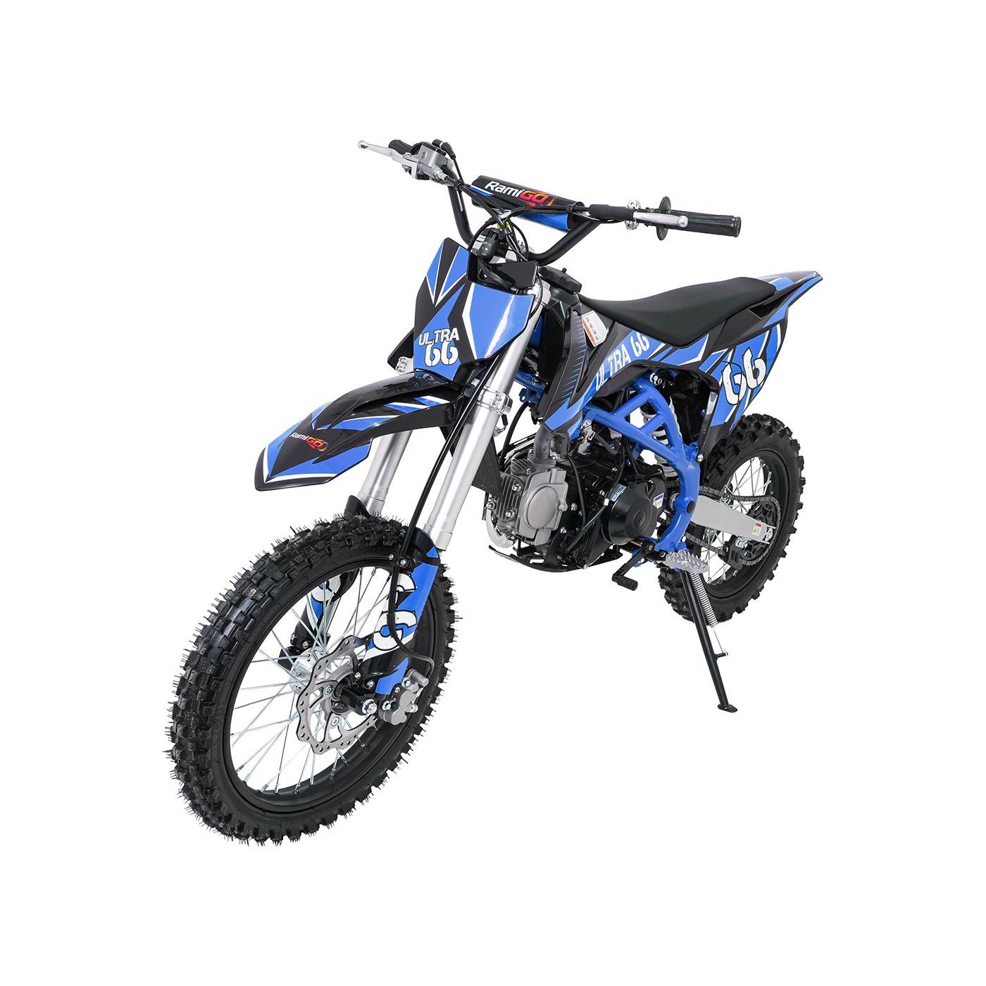 Dětská benzínová motorka RamiGO ULTRA 66 125CC modrá - Obrázek 2