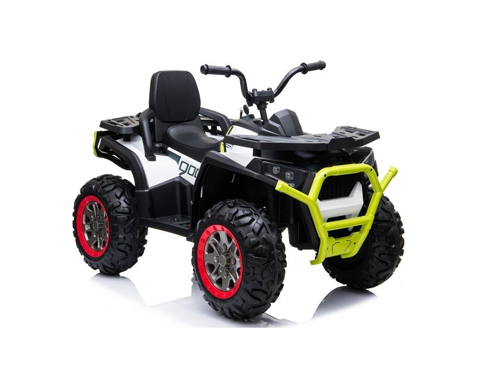 Dětská elektrická čtyřkolka 4x4 bílo-žlutá - Obrázek 2