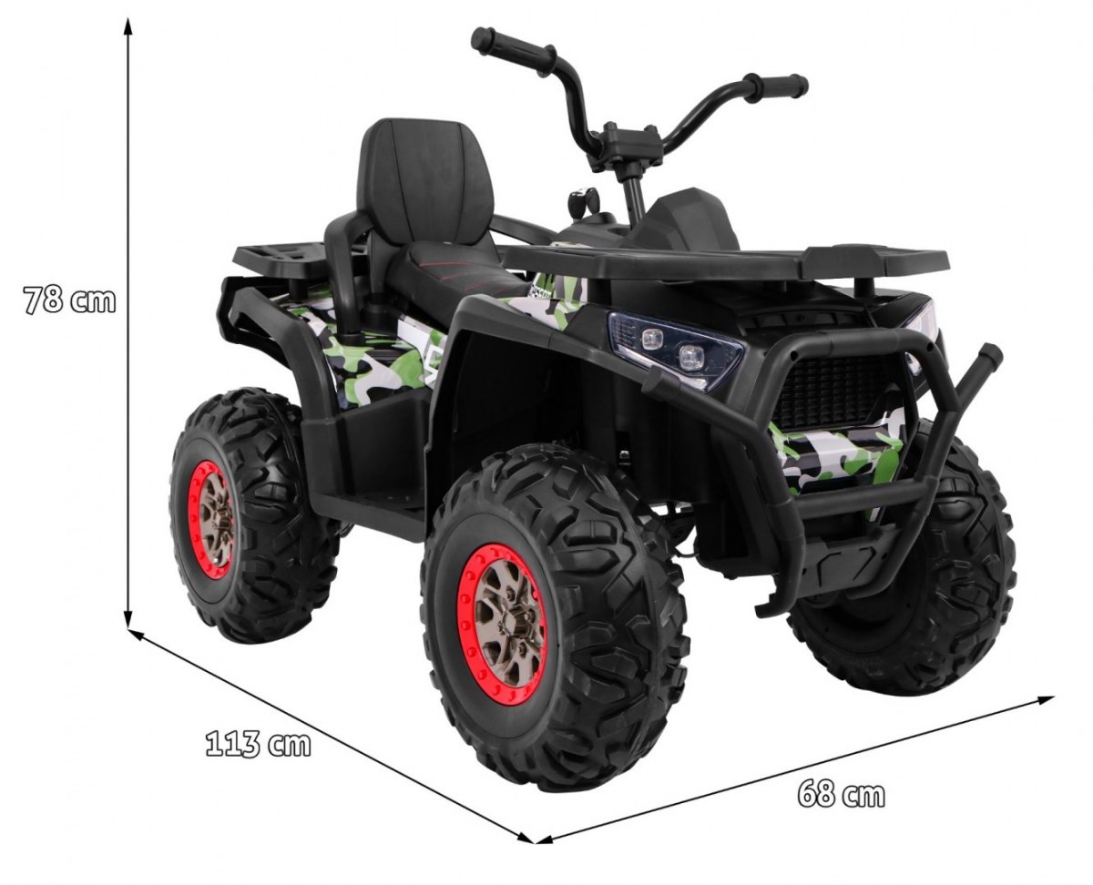 Dětská elektrická čtyřkolka ATV Desert 4x4 maskáčová - Obrázek 2