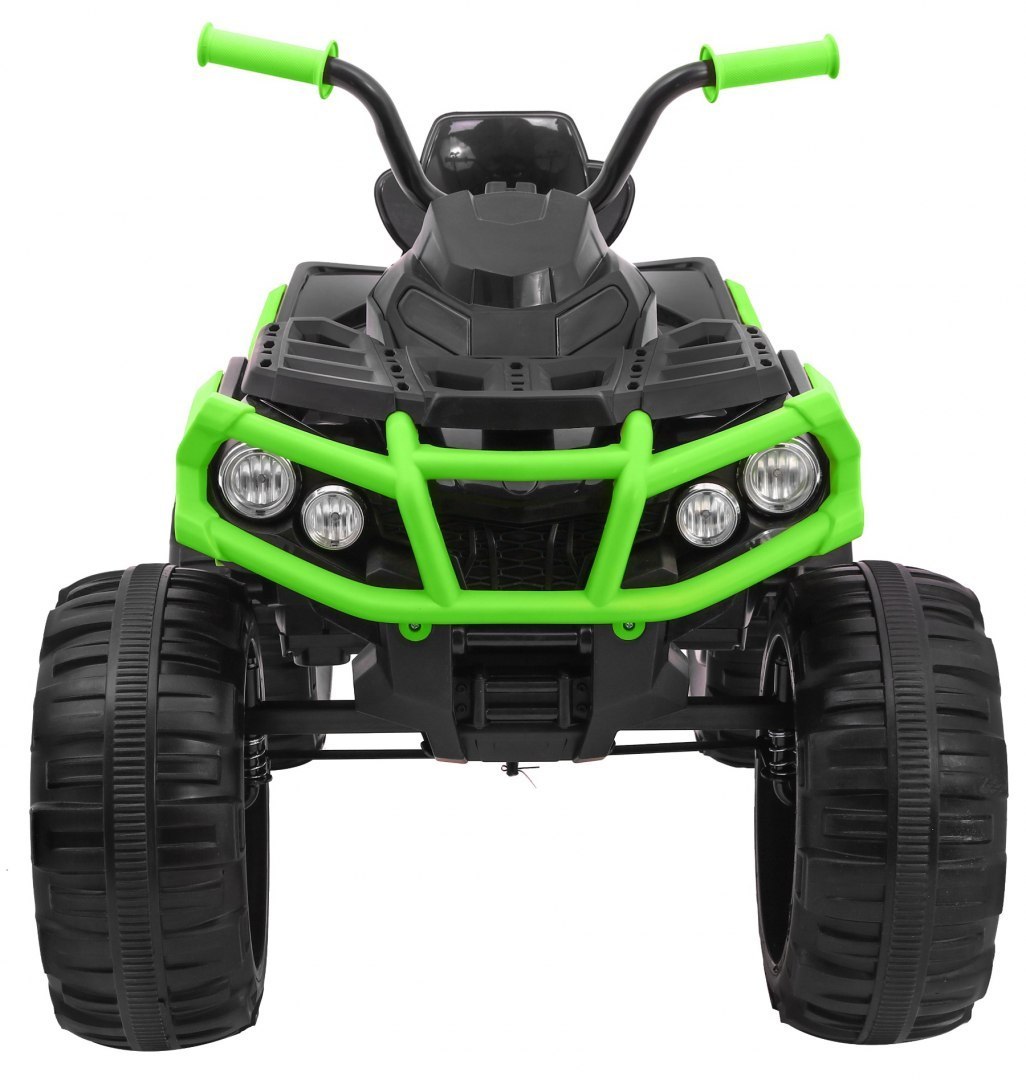 Dětská elektrická čtyřkolka ATV černo-zelená - Obrázek 2
