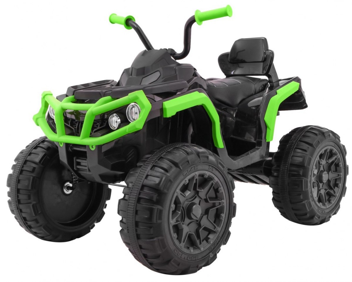 Dětská elektrická čtyřkolka ATV černo-zelená