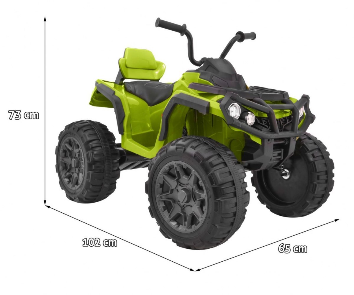 Dětská elektrická čtyřkolka ATV zelená - Obrázek 2