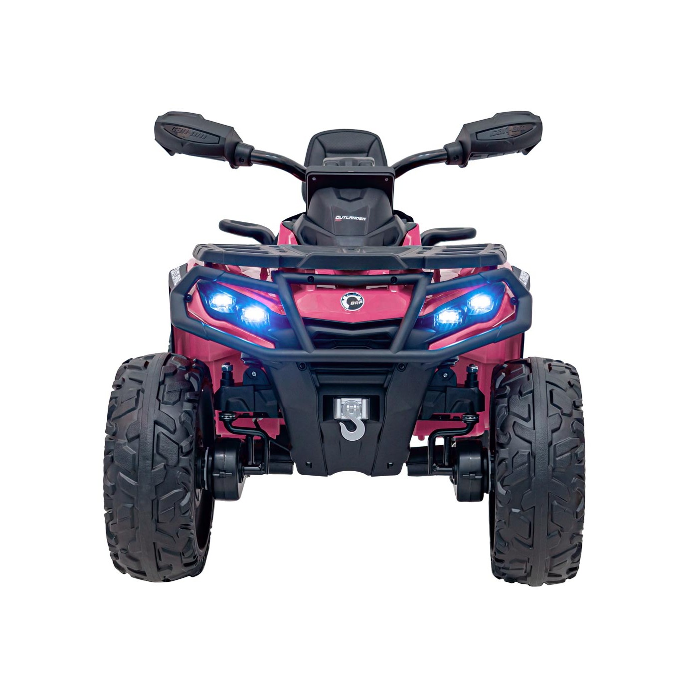 Dětská elektrická čtyřkolka Can-Am Outlander ATV 4x200W růžová - Obrázek 2