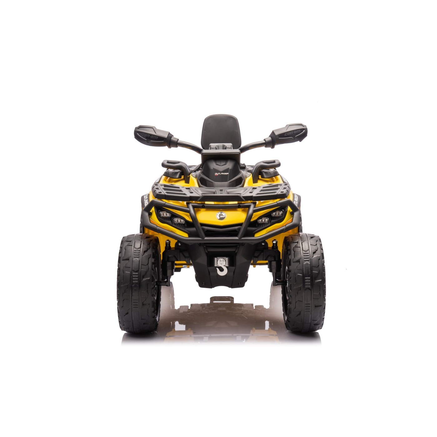 Dětská elektrická čtyřkolka Can-Am Outlander ATV 4x200W žlutá - Obrázek 2