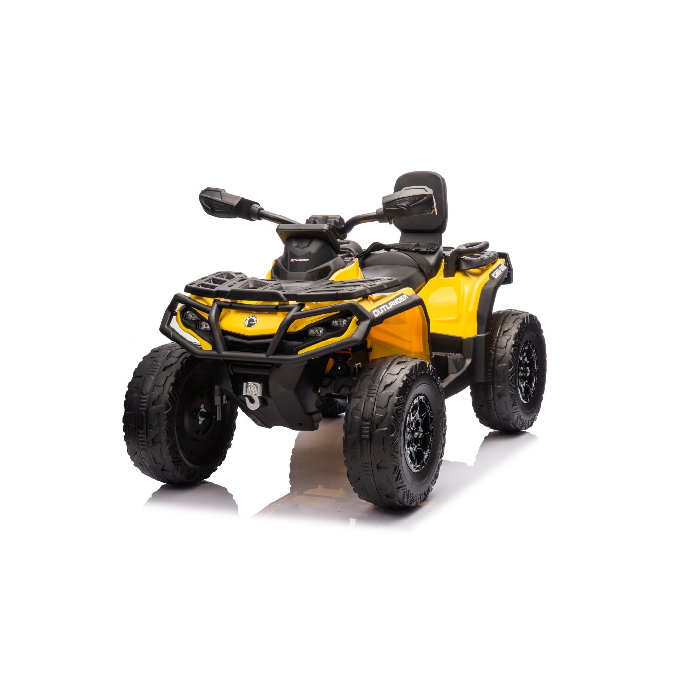 Dětská elektrická čtyřkolka Can-Am Outlander ATV 4x200W žlutá