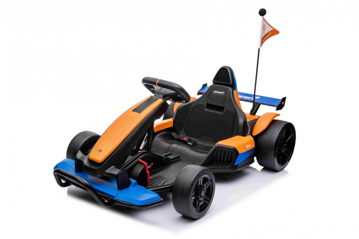 Dětská elektrická motokára McLaren Drift oranžová - Obrázek 2