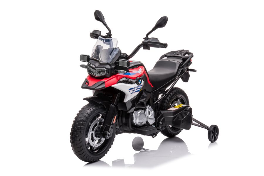 Dětská elektrická motorka BMW F850 červená