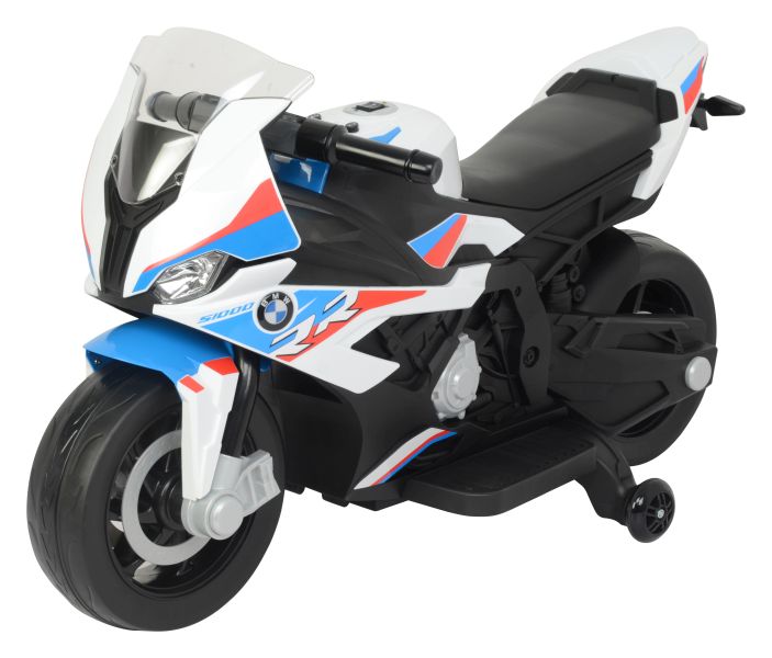 Dětská elektrická motorka BMW S1000RR bílo-modrá