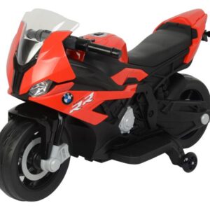 Dětská elektrická motorka BMW S1000RR černo-červená