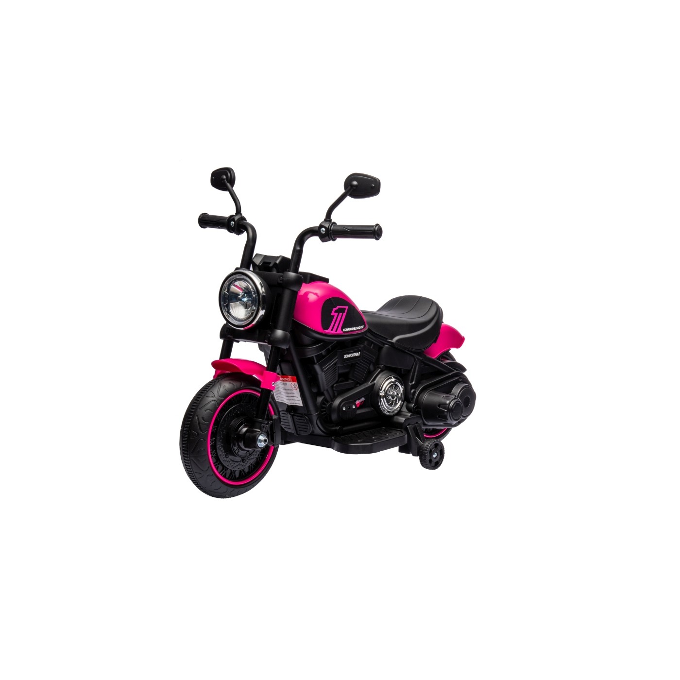 Dětská elektrická motorka Chopper Faster růžová - Obrázek 2