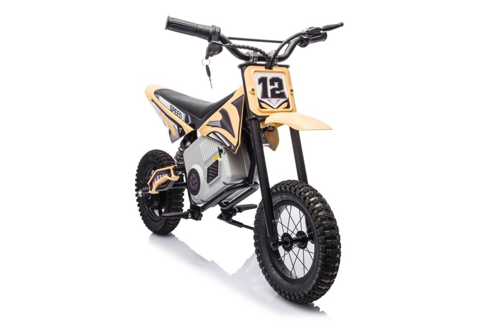Dětská elektrická motorka Cross 350W 36V béžová - Obrázek 2