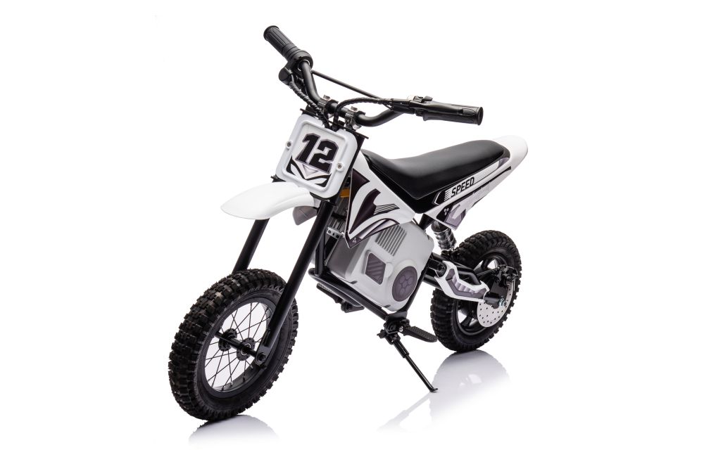 Dětská elektrická motorka Cross 350W 36V bílá