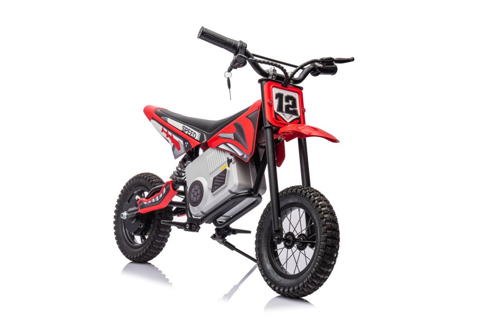 Dětská elektrická motorka Cross 350W 36V červená - Obrázek 2