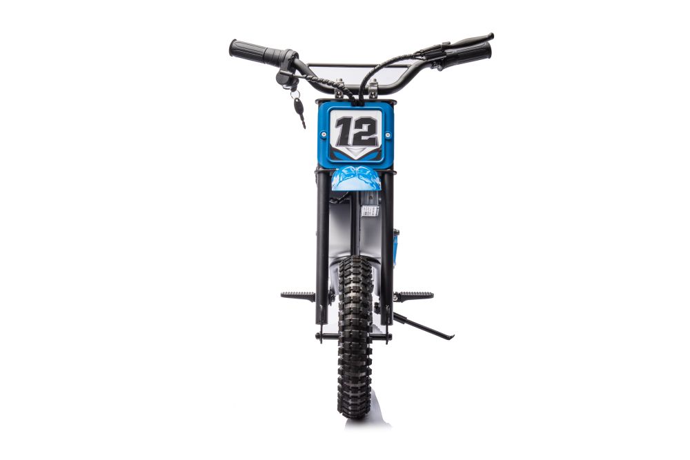 Dětská elektrická motorka Cross 350W 36V modrá - Obrázek 2