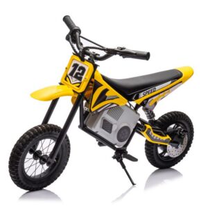 Dětská elektrická motorka Cross 350W 36V žlutá