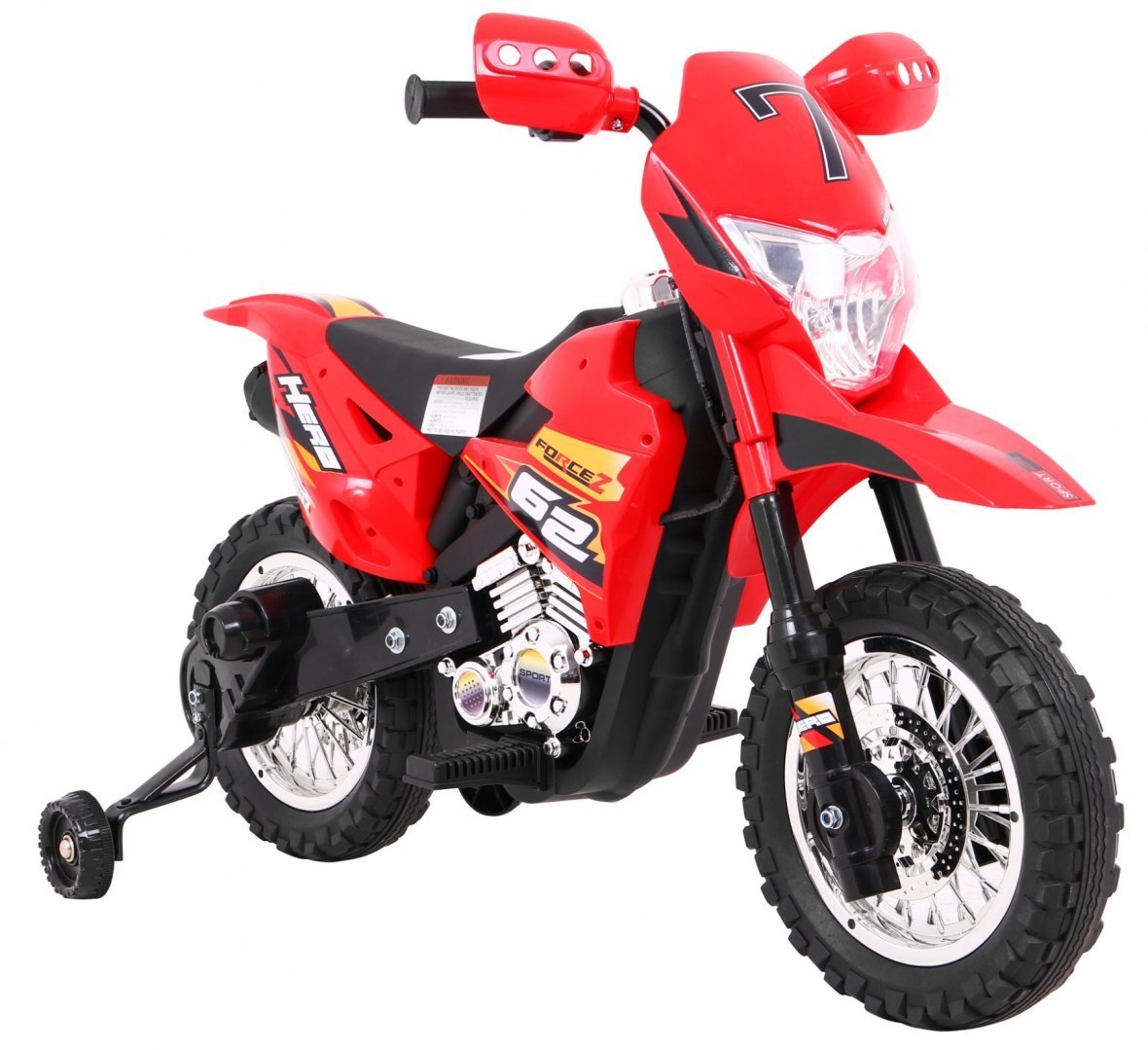 Dětská elektrická motorka Cross Force červená - Obrázek 2