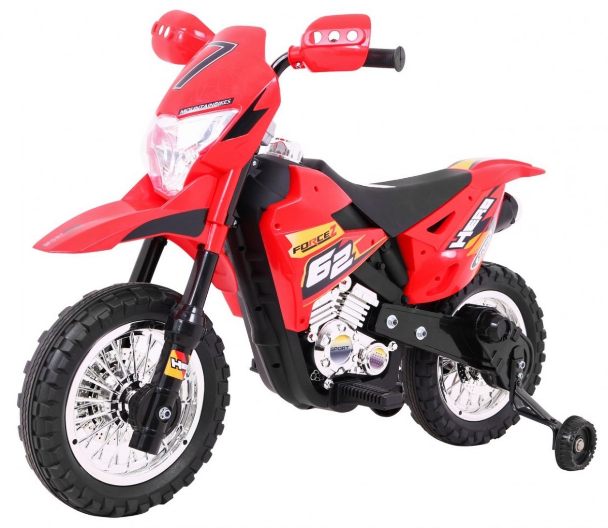Dětská elektrická motorka Cross Force červená