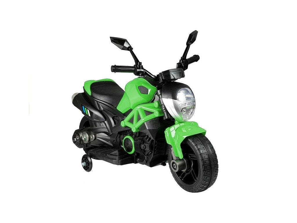 Dětská elektrická motorka GTM188 zelená - Obrázek 2