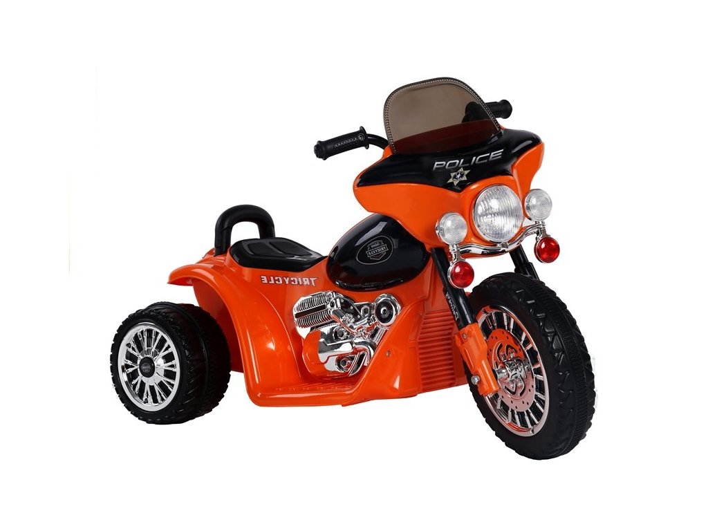 Dětská elektrická motorka JT568 oranžová - Obrázek 2