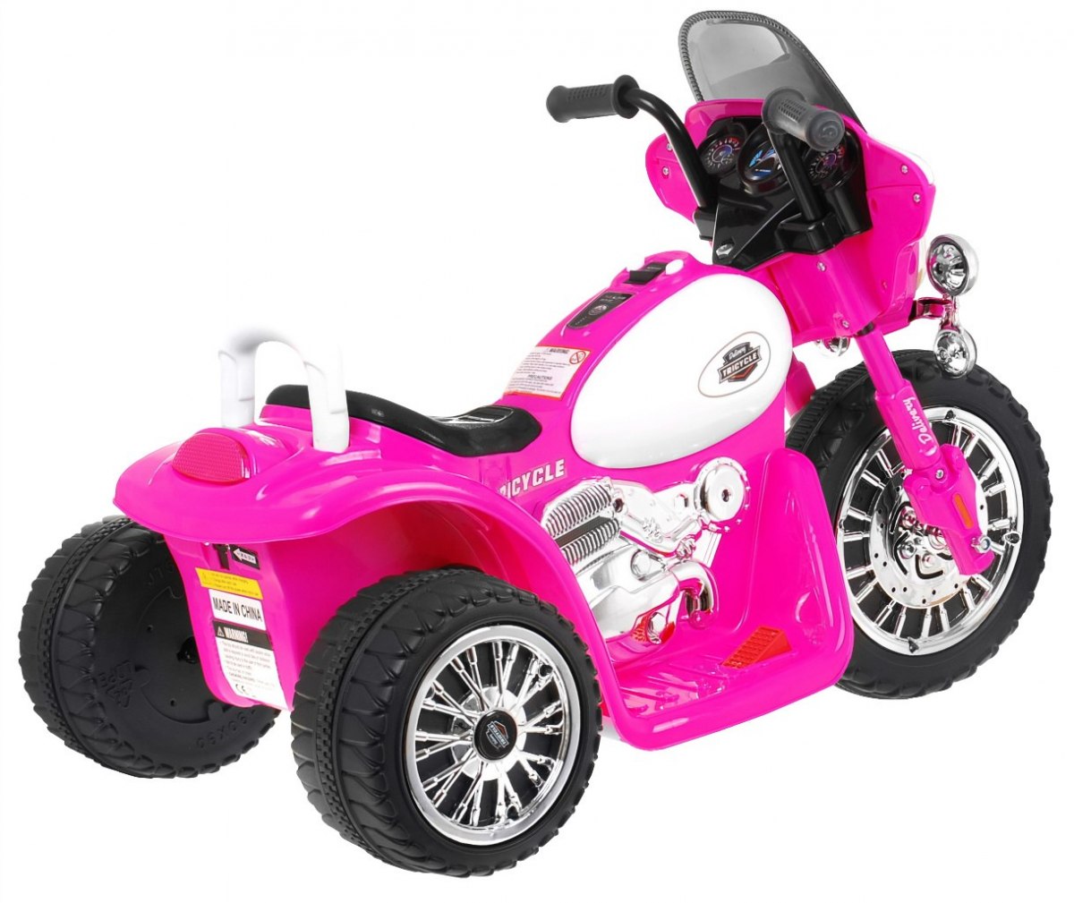 Dětská elektrická motorka JT568 růžová - Obrázek 2
