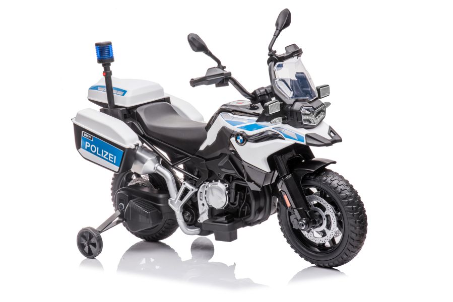 Dětská elektrická motorka Policie BMW bílá - Obrázek 2