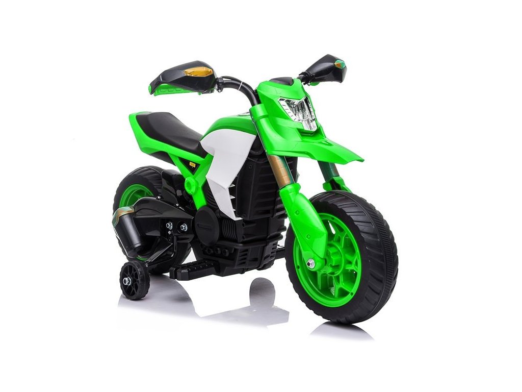Dětská elektrická motorka Sport zelená - Obrázek 2