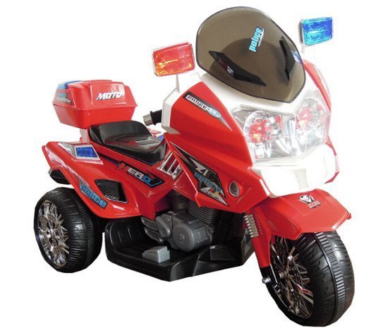 Dětská elektrická motorka červená - Obrázek 2