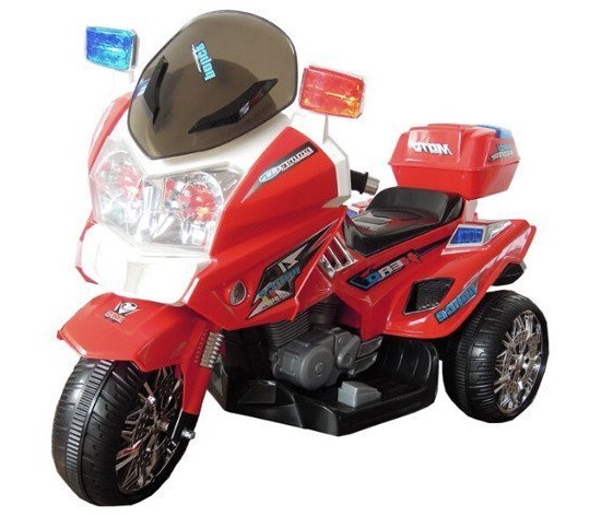 Dětská elektrická motorka červená