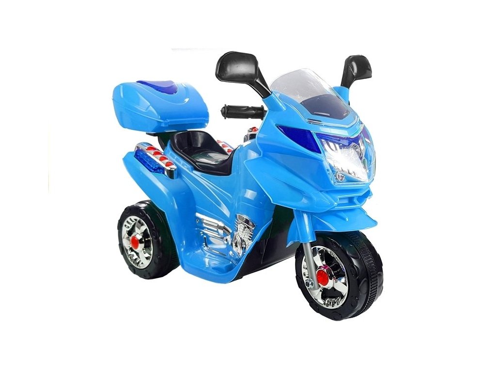 Dětská elektrická motorka modrá - Obrázek 2