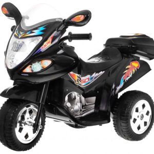 Dětská elektrická motorka skútr černý 1188