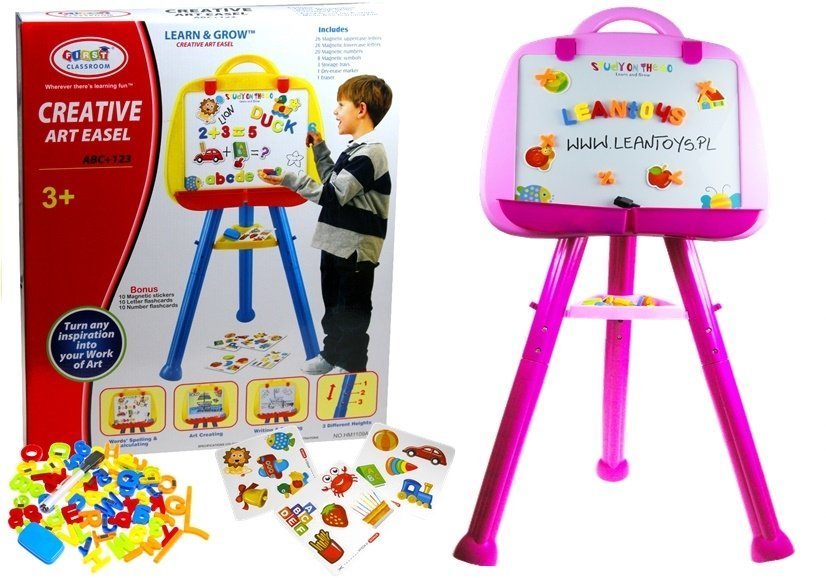 Dětská magnetická tabule růžová