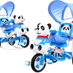 Dětská tříkolka Panda se zvukovými efekty modrá
