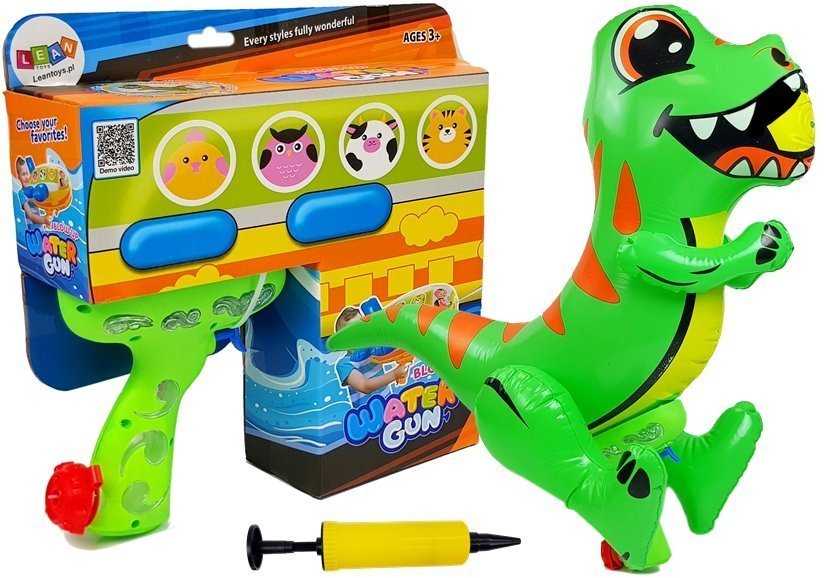 Dětská vodní pistole s nafukovacím dinosaurem