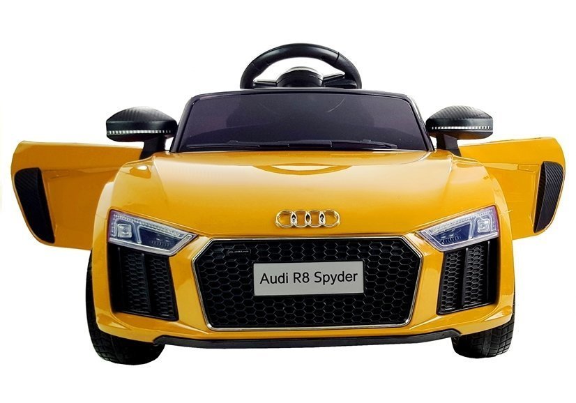 Dětské elektrické autíčko Audi R8 Spyder lakované žluté - Obrázek 2