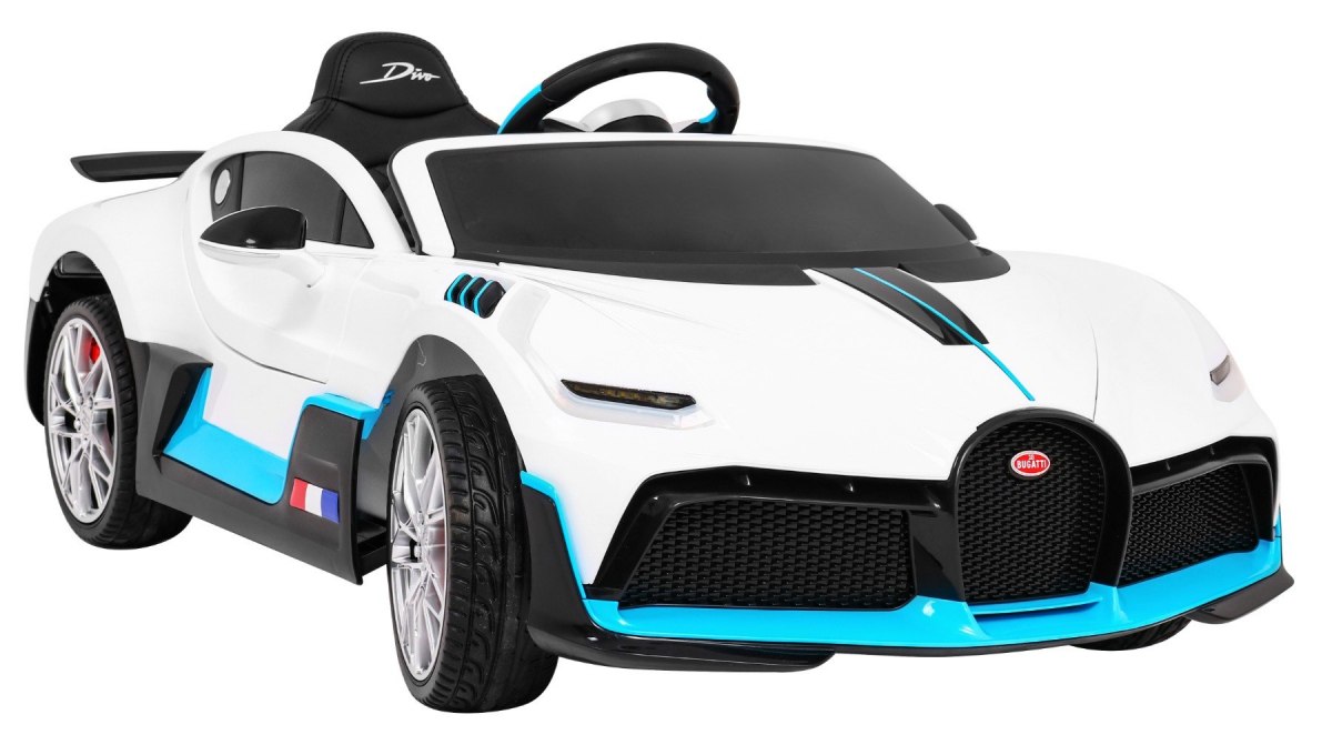 Dětské elektrické autíčko Bugatti Divo bílé - Obrázek 2