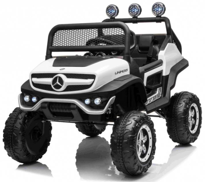 Dětské elektrické autíčko Buggy Mercedes-Benz Unimog 4x4 bílé