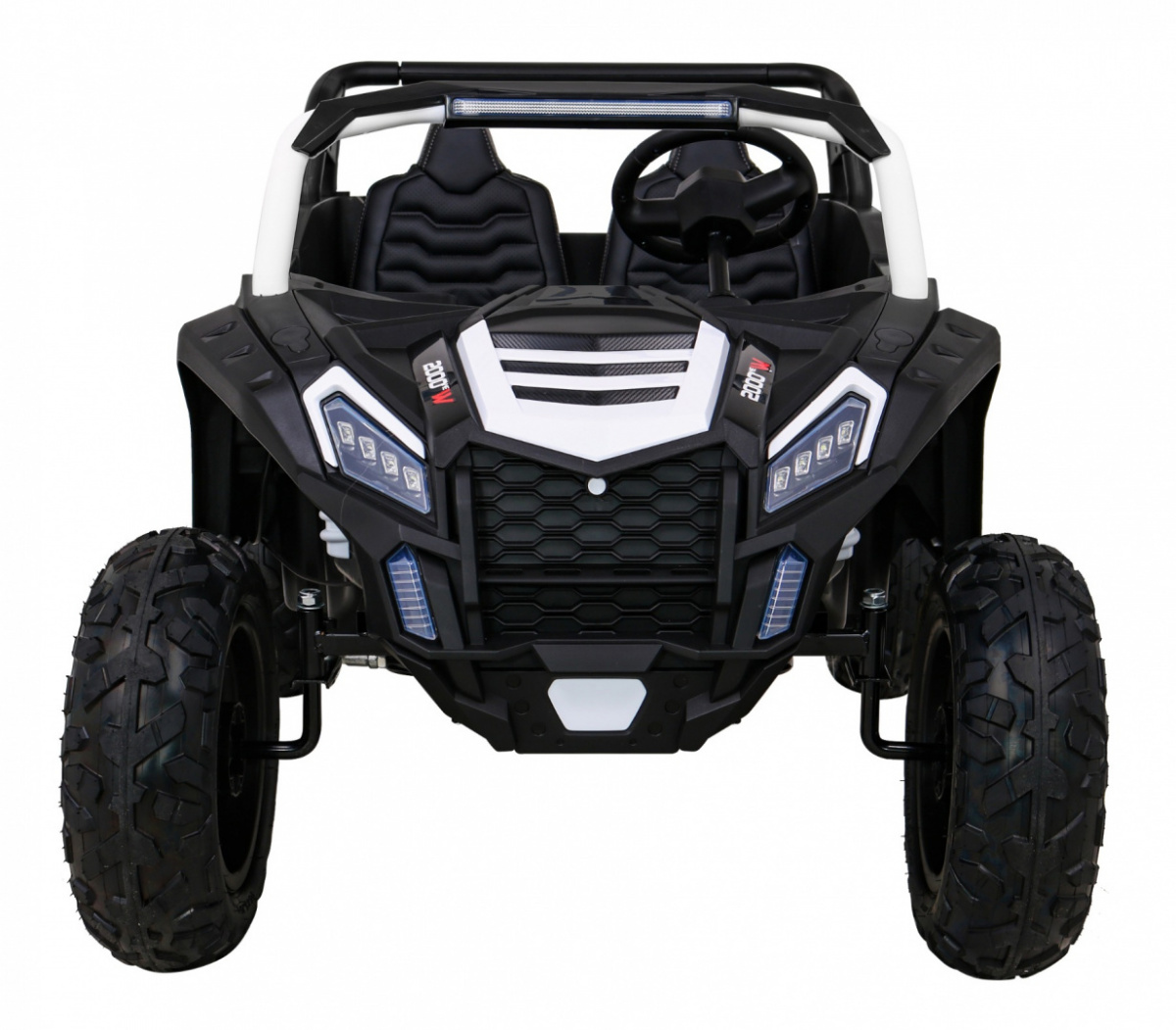 Dětské elektrické autíčko Buggy UTV Strong 24V nafukovací kola bílé - Obrázek 2