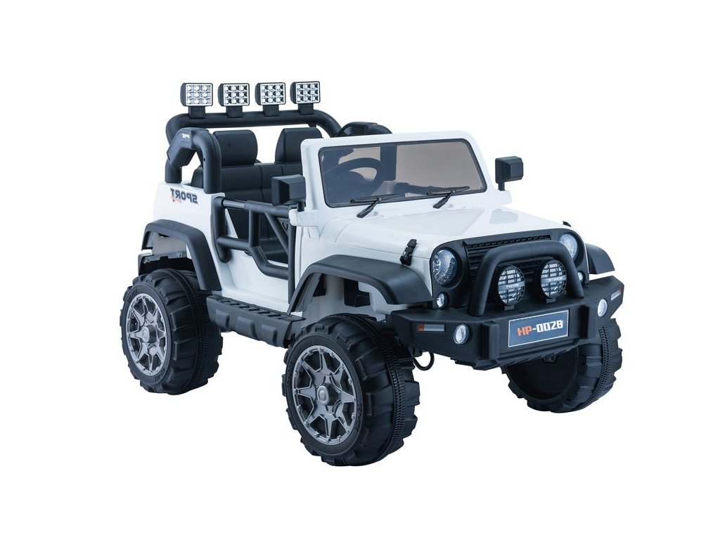 Dětské elektrické autíčko Jeep HP012 bílé - Obrázek 2
