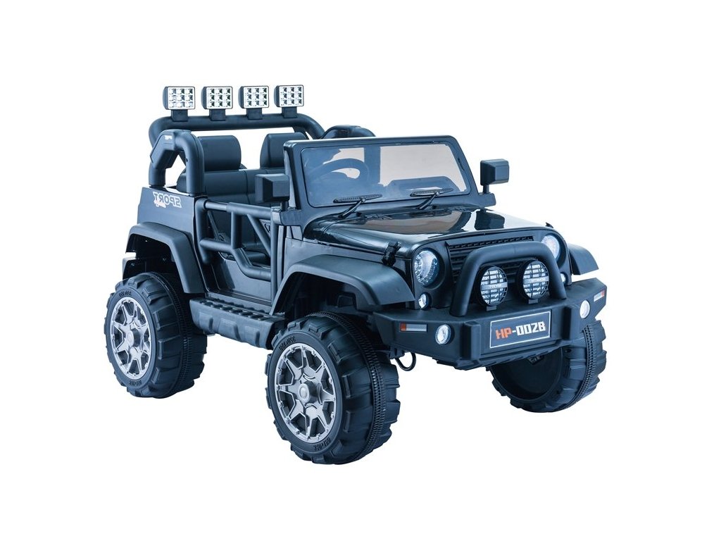 Dětské elektrické autíčko Jeep HP012 černé - Obrázek 2