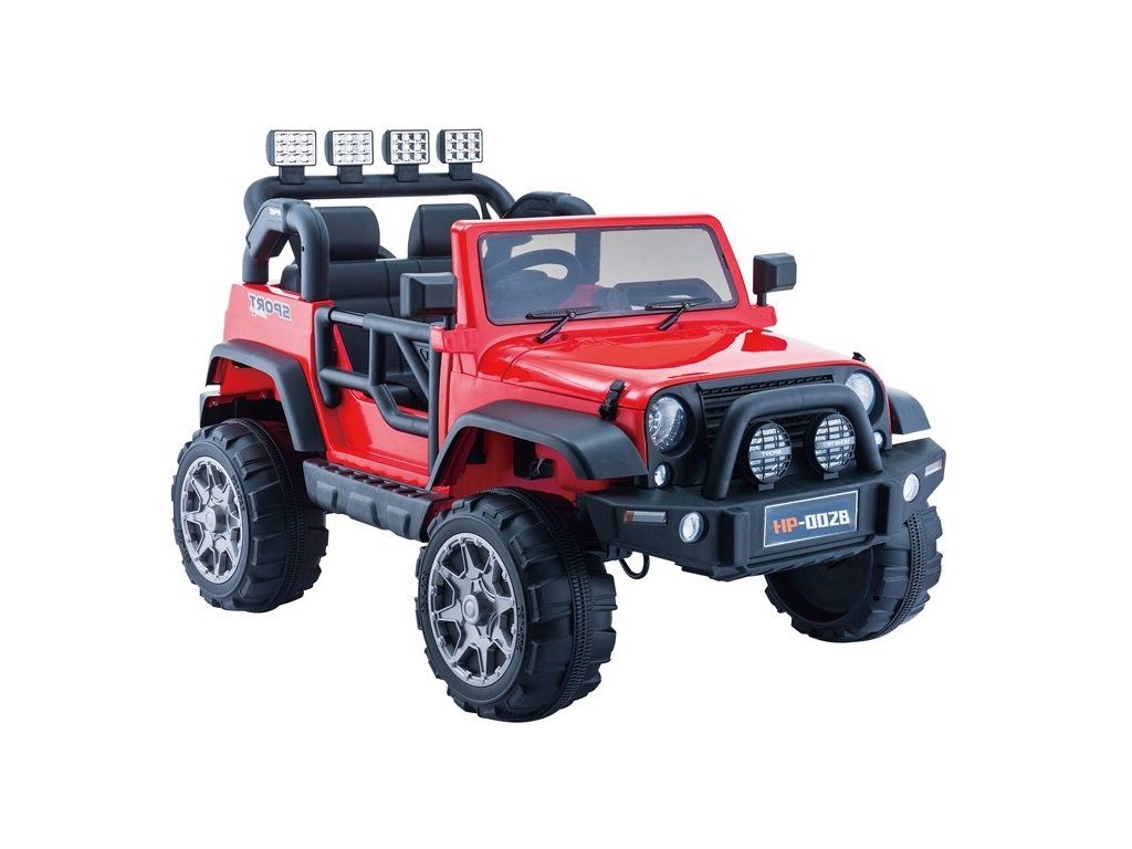 Dětské elektrické autíčko Jeep HP012 červené - Obrázek 2